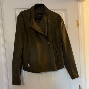 Marc New York Dark Olive Leather Jacket